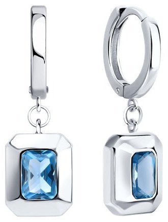 Серьги SOKOLOV 94026869 вес 3.99 г серебро, фианит купить,20084