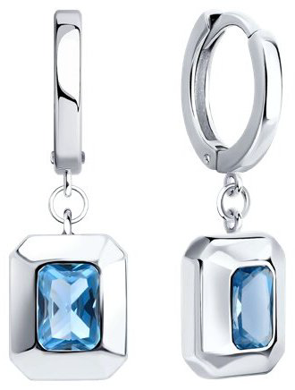 Серьги SOKOLOV 94026869 вес 3.99 г серебро, фианит купить,20084