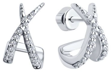 Серьги SOKOLOV 94026757 вес 3.72 г серебро, фианит купить,20362