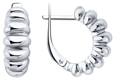 Серьги SOKOLOV 94026786 вес 4.42 г серебро, без вставок купить,28969