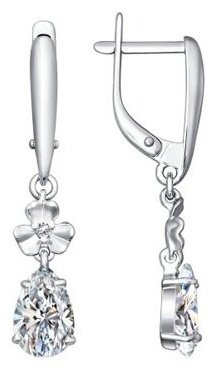 Серьги SOKOLOV 94020377 вес 3.1 г серебро, фианит купить,16794
