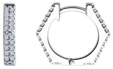 Серьги SOKOLOV 94025967 вес 3.6 г серебро, фианит купить,21593