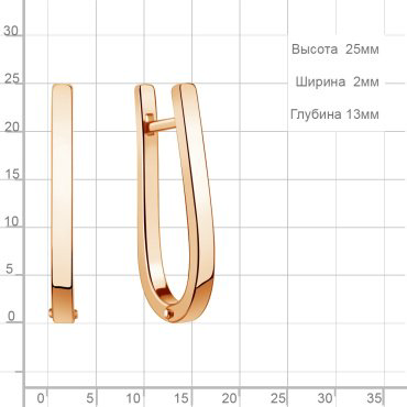 Серьги AQUAMARINE 34662_a вес 3.4 г серебро, без вставок купить,27702