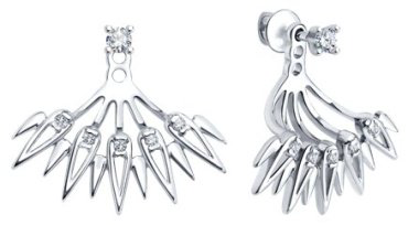 Серьги Diamant 94-122-02103-1 вес 3.59 г серебро, фианит купить,NaN