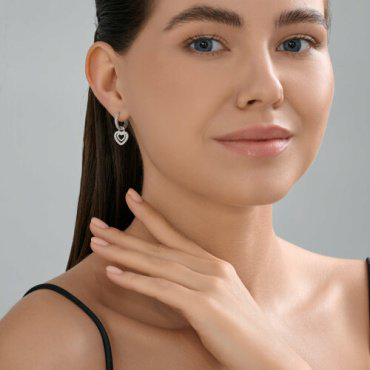 Серьги SOKOLOV 94027023 вес 3.51 г серебро, фианит купить,23048