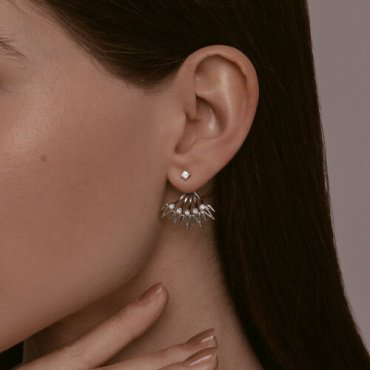 Серьги Diamant 94-122-02103-1 вес 3.59 г серебро, фианит купить,NaN