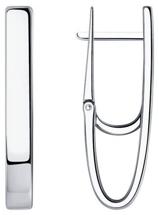 Серьги Diamant 94-120-00645-1 вес 3.92 г серебро, без вставок купить,25650