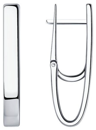 Серьги Diamant 94-120-00645-1 вес 3.92 г серебро, без вставок купить,25650