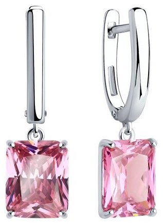 Серьги SOKOLOV 94026747 вес 5.3 г серебро, фианит купить,24772