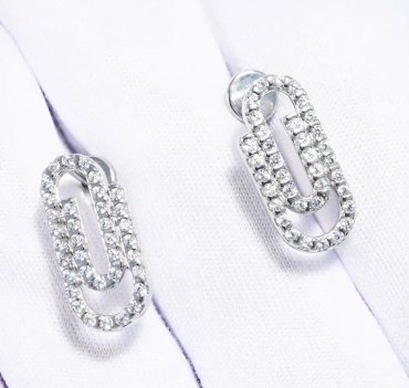 Пусеты SOKOLOV 94026989 вес 2.47 г серебро, фианит купить,15338