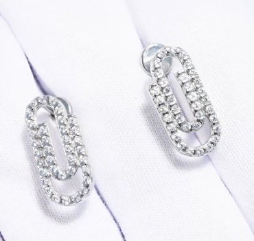 Пусеты SOKOLOV 94026989 вес 2.47 г серебро, фианит купить,15338
