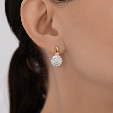 Серьги SOKOLOV 93022457 вес 3.6 г серебро, фианит купить,NaN