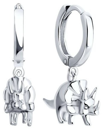 Серьги SOKOLOV 94026709 вес 5.02 г серебро, без вставок купить,24526