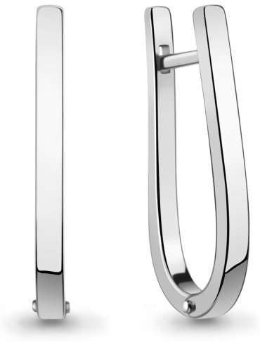 Серьги AQUAMARINE 34662_a вес 3.4 г серебро, без вставок купить,41040