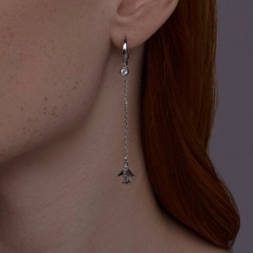 Серьги SOKOLOV 94026771 вес 4.16 г серебро, фианит купить,NaN