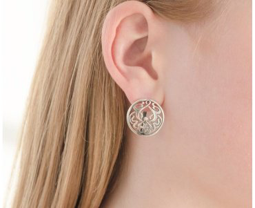 Серьги Красная пресня 3302313 вес 6 г серебро, без вставок купить,20754