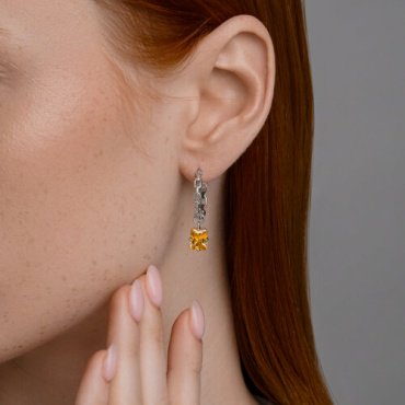 Серьги SOKOLOV 94026830 вес 4.95 г серебро, фианит купить,24861
