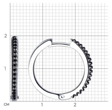 Серьги Diamant 94-120-01593-1 вес 3.15 г серебро, фианит купить,22572