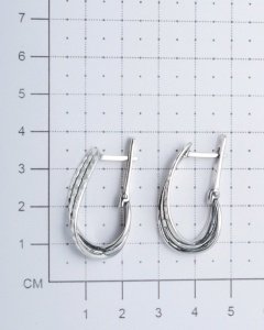 Серьги Красная пресня 3307976-5 вес 5 г серебро, без вставок купить,23528