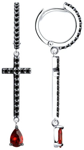 Серьги SOKOLOV 94026720 вес 3.73 г серебро, фианит купить,25656