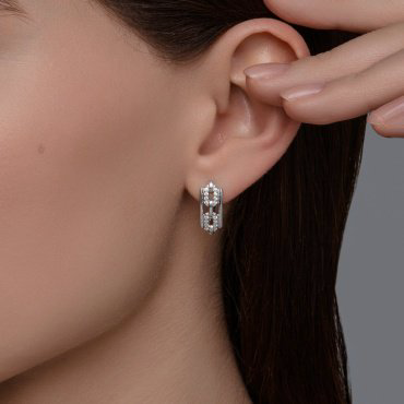 Серьги SOKOLOV 94026796 вес 2.49 г серебро, фианит купить,13892