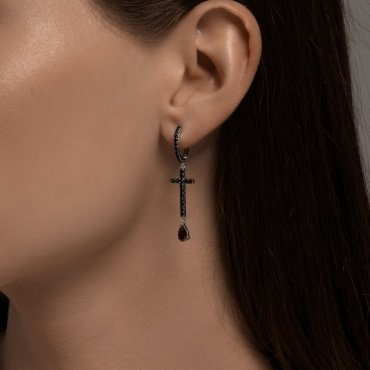Серьги SOKOLOV 94026720 вес 3.73 г серебро, фианит купить,25656