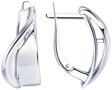Серьги SOKOLOV 94024400 вес 3.95 г серебро, без вставок купить,32729