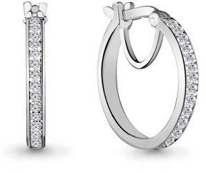 Серьги AQUAMARINE 42424А вес 2.74 г серебро, фианит купить,25625