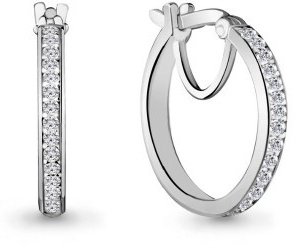 Серьги AQUAMARINE 42424А вес 2.74 г серебро, фианит купить,25625