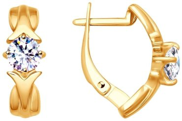 Серьги SOKOLOV 93020871-sk23/3,15 вес 3.15 г серебро, фианит купить,18945
