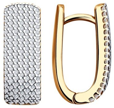 Серьги Diamant 93-120-01764-1 вес 8.13 г серебро, фианит купить,38783