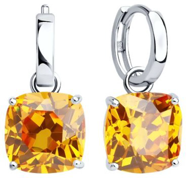 Серьги SOKOLOV 94026862 вес 9.19 г серебро, фианит купить,40451