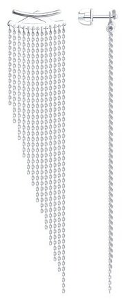 Серьги SOKOLOV 94026732 вес 4.75 г серебро, без вставок купить,29949