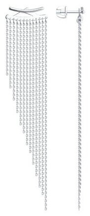 Серьги SOKOLOV 94026732 вес 4.75 г серебро, без вставок купить,29949