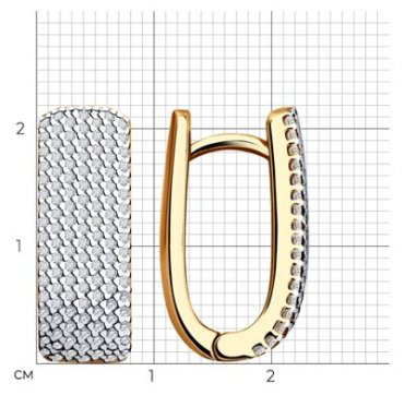 Серьги Diamant 93-120-01764-1 вес 8.13 г серебро, фианит купить,38783