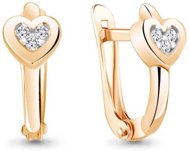 Серьги AQUAMARINE 48868А вес 1.54 г серебро, фианит купить,NaN