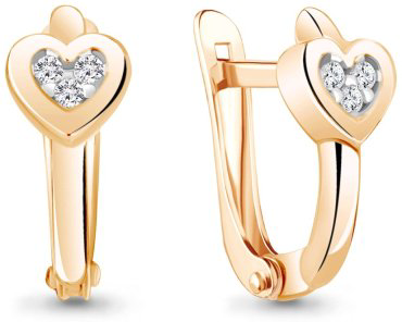 Серьги AQUAMARINE 48868А вес 1.54 г серебро, фианит купить,NaN