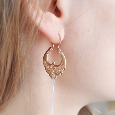 Серьги Красная пресня 3301132 вес 6 г серебро, без вставок купить,25650