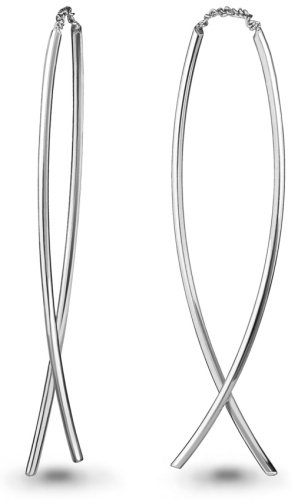 Серьги AQUAMARINE 33344.5 вес 2.5 г серебро, без вставок купить,22023