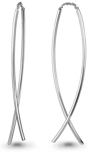 Серьги AQUAMARINE 33344 вес 2.5 г серебро, без вставок купить,22023