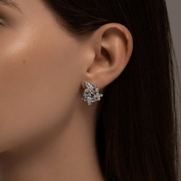 Серьги Diamant 94-320-02061-1 вес 3.77 г серебро, фианит купить,33988