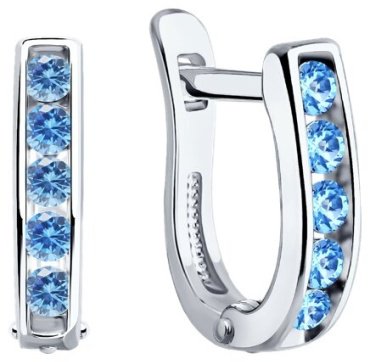 Серьги SOKOLOV 94026404 вес 1.76 г серебро, фианит купить,NaN