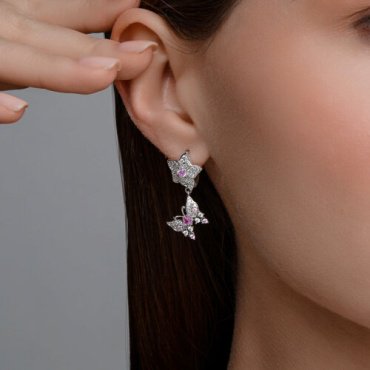 Серьги SOKOLOV 94026864 вес 4.72 г серебро, фианит купить,36919