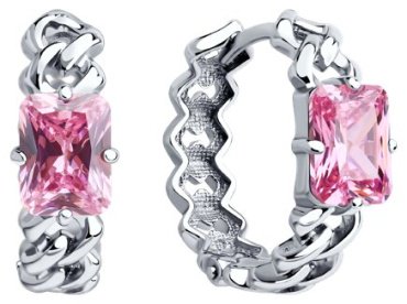 Серьги SOKOLOV 94026837 вес 5.68 г серебро, фианит купить,NaN