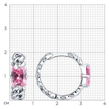Серьги SOKOLOV 94026837 вес 5.68 г серебро, фианит купить,NaN