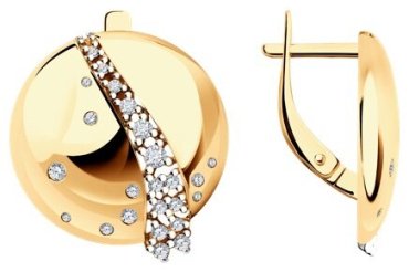 Серьги Diamant 93-120-01617-1 вес 5.91 г серебро, фианит купить,17213