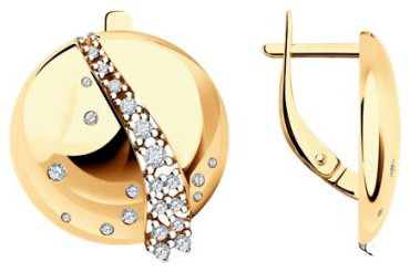 Серьги Diamant 93-120-01617-1 вес 5.91 г серебро, фианит купить,17213