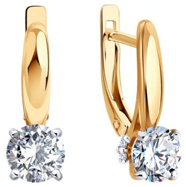 Серьги Diamant 93-120-02133-1 вес 2.65 г серебро, фианит купить,16416