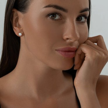Пусеты SOKOLOV 94025227 вес 1.95 г серебро, фианит купить,12498