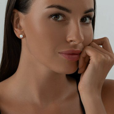 Пусеты SOKOLOV 94025227 вес 1.95 г серебро, фианит купить,12498